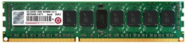 Оперативная память 4Gb DDR-III 1600MHz Transcend ECC Reg (TS512MKR72V6N)